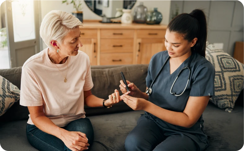 Medical check-up at home setting